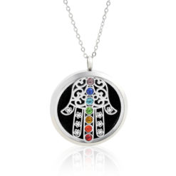 Hamsa Aromatherapy Pendant for Diffusing Essential Oils by Garden of Alice