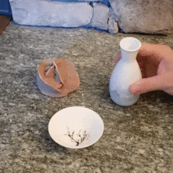 Color Changing by Temperature Cherry Blossom Sake Cup by Garden of Alice